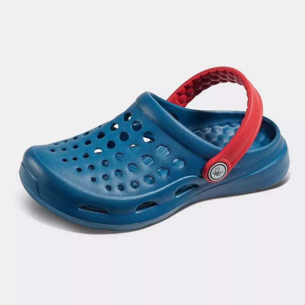 Baby Boy Harper Sandals by Joybees Navy Blue Red Size 6-7 New With Tags